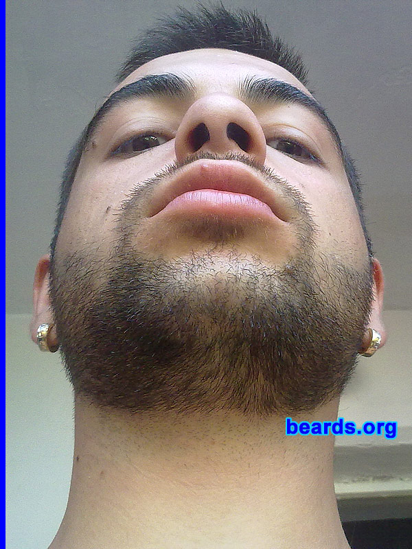 Dimitar B.
Bearded since: age twenty-one.  I am an experimental beard grower.

Comments:
I grew my beard because a man with a good beard looks awesome.
Keywords: stubble full_beard