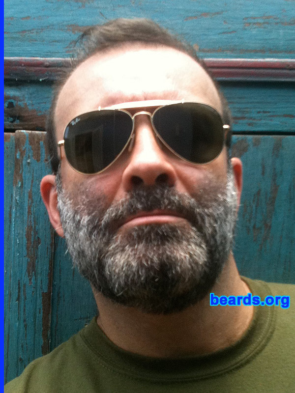 Fabio B.
Bearded since: 1979. I am an experimental beard grower.

Comments:
I grew my beard because I cannot live without hair on my face. I have had a beard since I was fourteen years old.

How do I feel about my beard?  Very proud.
Keywords: full_beard