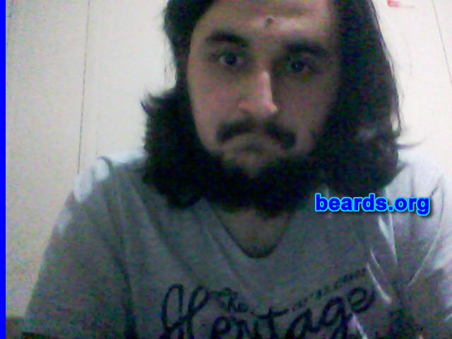 Felipe V.
Bearded since: age sixteen.  I am a dedicated, permanent beard grower.

Comments:
Why did I grow my beard? The beard chooses you. 

How do I feel about my beard? Much better than before the beard, with much more respect.
