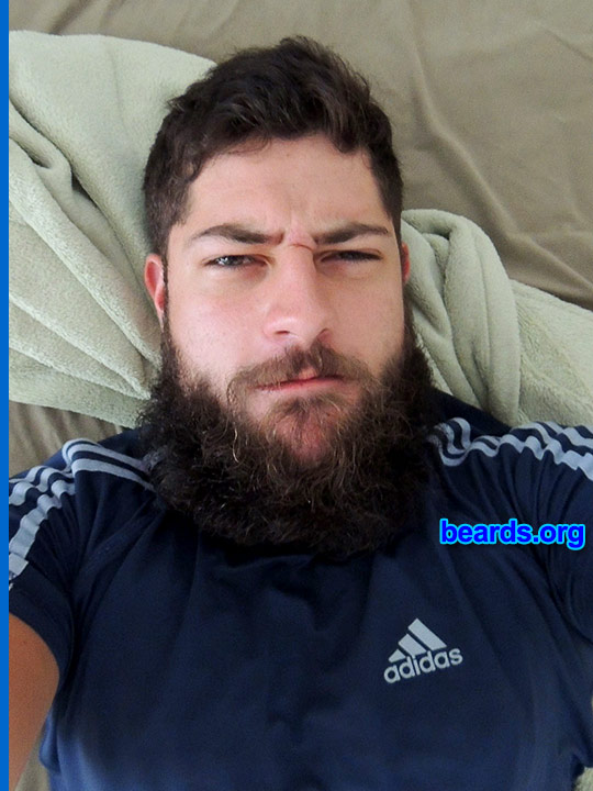 Filipe G.
Bearded since: 2013. I am an experimental beard grower.

Comments:
Why did I grow my beard? I made a bet.

How do I feel about my beard? I think it's awesome.
Keywords: full_beard
