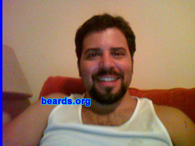 Gustavo M.
Bearded since: 2009. I am a dedicated, permanent beard grower.

Comments:
I grew my beard because it makes me look older.

How do I feel about my beard? Good.
Keywords: goatee_mustache