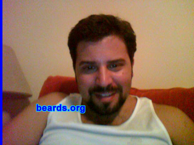 Gustavo M.
Bearded since: 2009. I am a dedicated, permanent beard grower.

Comments:
I grew my beard because it makes me look older.

How do I feel about my beard? Good.
Keywords: goatee_mustache