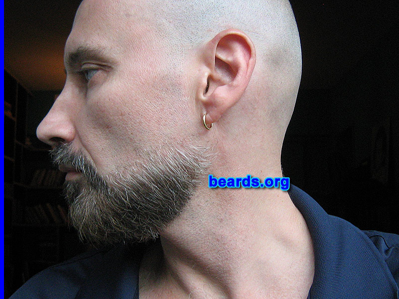 Ivo S.
Bearded since: 2013. I am a dedicated, permanent beard grower.

Comments:
Why did I grow my beard?  I thought it would be cool and impose respect.

How do I feel about my beard? I love it and want it longer.
Keywords: goatee_mustache