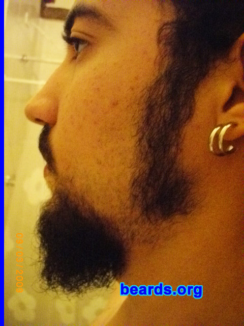 Leonardo L.
Bearded since: 2009.  I am an occasional or seasonal beard grower.

Comments:
I grew my beard because all the important men already had a beard.  LOL!

How do I feel about my beard? Complete as a man.
Keywords: goatee_mustache