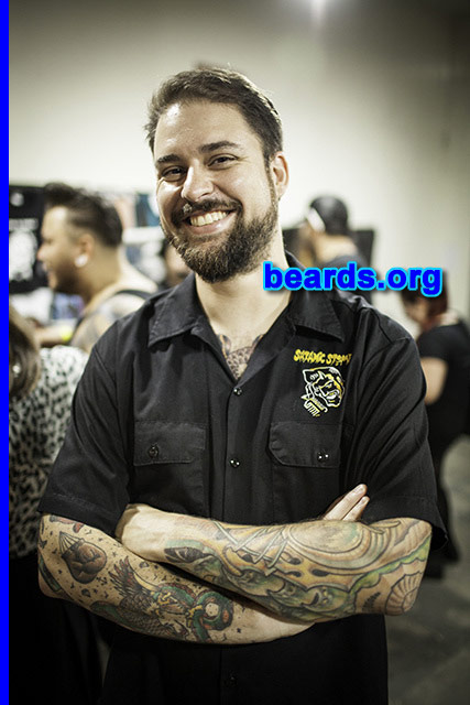 Mauricio G.
Bearded since: 2003. I am a dedicated, permanent beard grower.

Comments:
Why did I grow my beard? I grew my beard because I aways wanted to.

How do I feel about my beard? I don't think about how it is to be without a beard anymore.
Keywords: full_beard