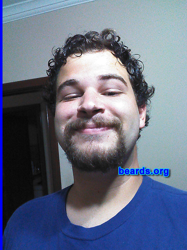 Pedro G.
Bearded since: 2010. I am a dedicated, permanent beard grower.

Comments:
Why did I grow my beard? To look manly and to help with self esteem.

How do I feel about my beard? Every day we learn more about each other. My beard means a lot to me.
Keywords: goatee_mustache