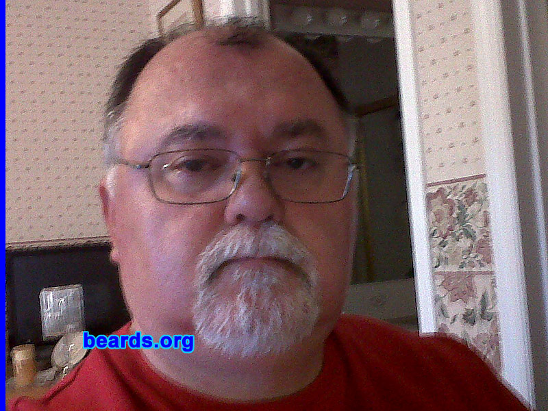 Jerry
Bearded since: 1997.  I am an occasional or seasonal beard grower.

Comments:
I grew my beard because I like the change to my face.

How do I feel about my beard?  Love it. Almost white now! After another year or two, it will be white as the driven snow!
Keywords: goatee_mustache