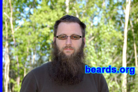 Jason
Bearded since: 2007.  I am a dedicated, permanent beard grower.

Comments:
I was tired of spending money shaving. It always seemed that if you grow hair on your face why hide it. You can go bald but you never lose the hair on your chin.

How do I feel about my beard? Since growing a beard, I have both positive and negative experiences. I have had women of all ages just come up and touch my beard like it was a luck charm or I was Santa granting wishes. I cannot imagine going around bald faced again. Having a beard is great. Every guy should try it out once in his lifetime.
Keywords: full_beard
