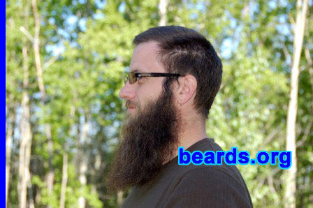 Jason
Bearded since: 2007.  I am a dedicated, permanent beard grower.

Comments:
I was tired of spending money shaving. It always seemed that if you grow hair on your face why hide it. You can go bald but you never lose the hair on your chin.

How do I feel about my beard? Since growing a beard, I have both positive and negative experiences. I have had women of all ages just come up and touch my beard like it was a luck charm or I was Santa granting wishes. I cannot imagine going around bald faced again. Having a beard is great. Every guy should try it out once in his lifetime.
Keywords: full_beard