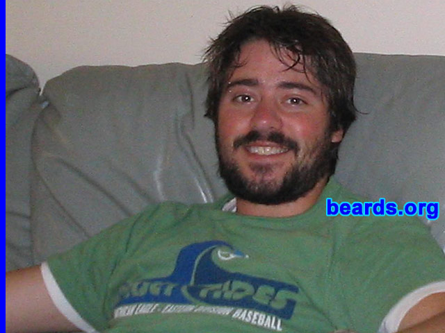 Michael
Bearded since: 2005. I am an experimental beard grower.

Comments:
I'm in my early 20's and I just decided to grow out my beard as an experiment to see how it looked. I'm very happy with my beard. It feels comfortable, like it's the way I was meant to look. 
Keywords: full_beard