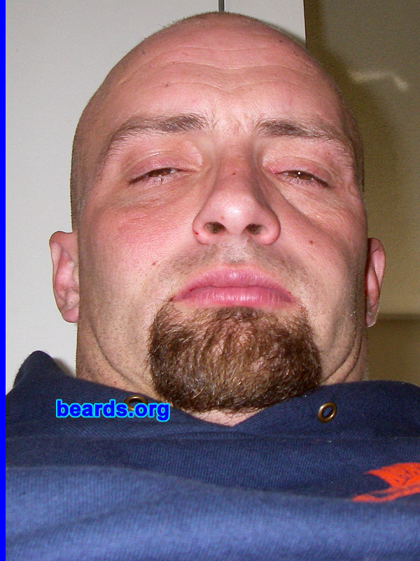 Alex D.
Bearded since: 1995.  I am a dedicated, permanent beard grower.

Comments:
I grew my beard because older ladies loved it.

How do I feel about my beard?  Not bad.  Just can't get rid of it.
Keywords: goatee_only