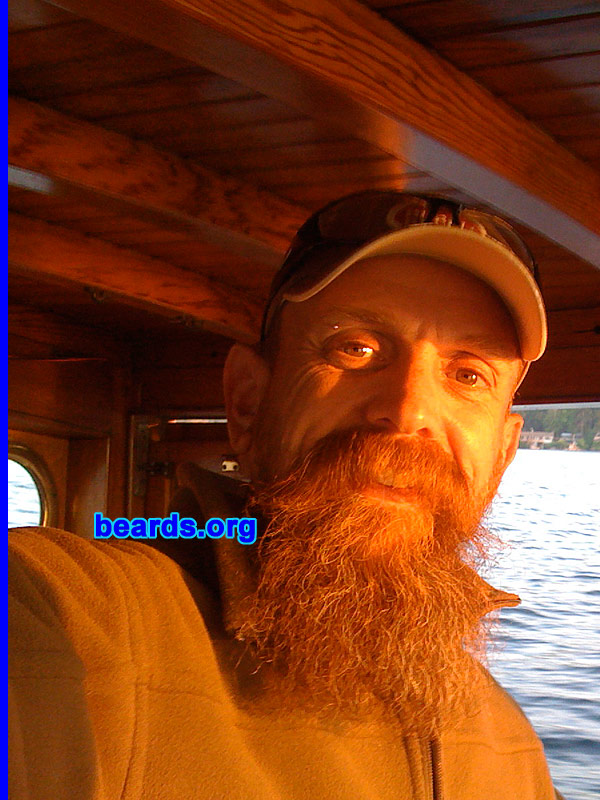 Donell
Bearded since: 1990.  I am a dedicated, permanent beard grower.

Comments:
I grew my beard because I love beards and 'cause I can.  I love how I look with a beard. I wanted to see what it would evolve to.

How: I enjoy it and the reactions I get. I think my beard is very attractive and I like how it feels.
Keywords: full_beard