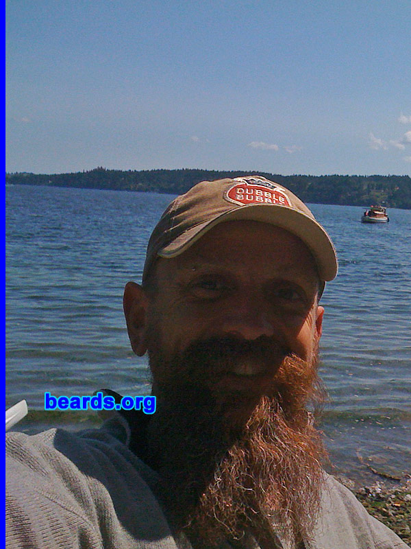 Donell
Bearded since: 1990.  I am a dedicated, permanent beard grower.

Comments:
I grew my beard because I love beards and 'cause I can.  I love how I look with a beard. I wanted to see what it would evolve to.

How: I enjoy it and the reactions I get. I think my beard is very attractive and I like how it feels.
Keywords: full_beard