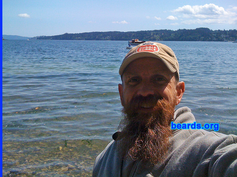 Donell
Bearded since: 1990.  I am a dedicated, permanent beard grower.

Comments:
I grew my beard because I love beards and 'cause I can.  I love how I look with a beard. I wanted to see what it would evolve to.

How: I enjoy it and the reactions I get. I think my beard is very attractive and I like how it feels.
Keywords: full_beard