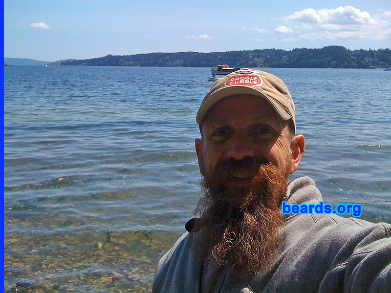 Donell
Bearded since: 1990.  I am a dedicated, permanent beard grower.

Comments:
I grew my beard because I love beards and 'cause I can.  I love how I look with a beard. I wanted to see what it would evolve to.

How: I enjoy it and the reactions I get. I think my beard is very attractive and I like how it feels.
Keywords: full_beard