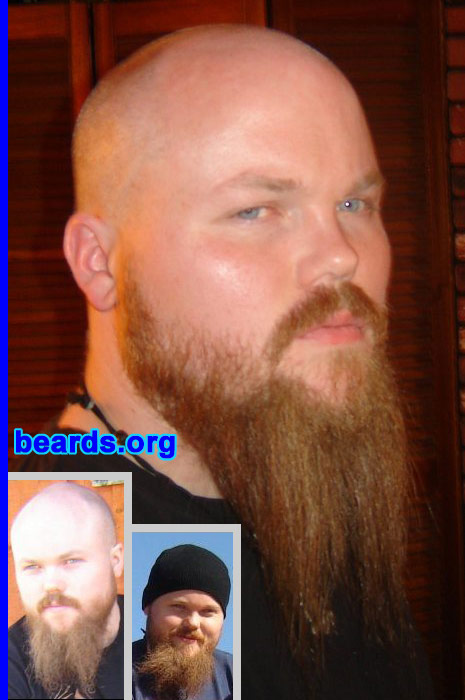 David M.
Bearded since: 2009.  This is a year's growth, no plan on shaving.  I am a dedicated, permanent beard grower.

Comments:
Why did I grow my beard? Once I could grow facial hair, I knew it was who I truly was! With years of experimentation, I finally settled on the full beard.  Ii am growing it as long as I can, but it's slowing down now.  I also trim down the sides and my 'stache for the wifey.  :P

How do I feel about my beard? I love my beard. Just want it to grow longer, LONGER!! :P
Keywords: full_beard