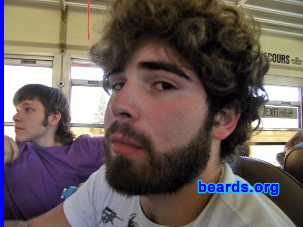 Teaghan
Bearded since: 2007.  I am an occasional or seasonal beard grower.

Comments:
I grew my beard because:
I feel it looks good, 
I hate shaving, 
girls like it, and
I feel older.

How do I feel about my beard? I am quite satisfied with it.
Keywords: full_beard