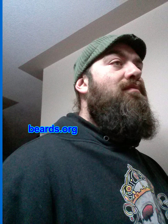 Chris
Bearded since: 2003. I am a dedicated, permanent beard grower.

Comments:
Why did I grow my beard? I grew it because I was growing my hair to donate to charity.  But I fell in love with my beard and so did my wife.

How do I feel about my beard? I love it.
Keywords: full_beard