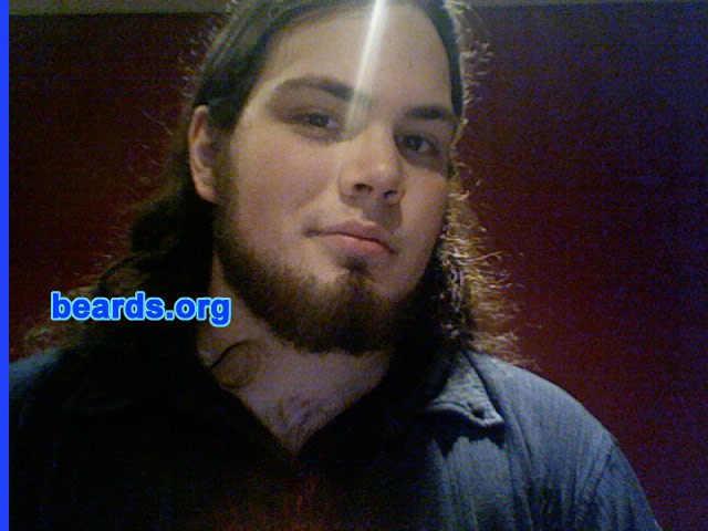 Kevin
Bearded since: 2004.  I am a dedicated, permanent beard grower.

Comments:
I started growing my beard as soon as I could. On a dare in August 2007, I shaved it and was disgusted. It has since returned and I feel whole again.

How do I feel about my beard?  When it was gone, I felt it was the thing that was missing from my face.
Keywords: chin_curtain