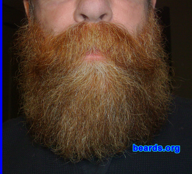 Jon H.
Bearded since: 1980. I am a dedicated, permanent beard grower.

Comments:
The desire for me to grow a beard started in high school. It's a part of manhood, and I didn't want to have to shave daily.

How do I feel about my beard? I love having a beard. Over the years it has become such a part of who I am. I've kept the length at about 1.5 inches until November of 2011, when I decided to let it grow. As of February it was four inches long. The longer it gets, the more I like it.
Keywords: full_beard