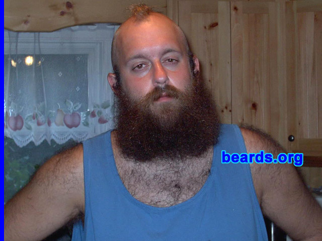 Matt
Bearded since: 1994. I am a dedicated, permanent beard grower.

Comments:
I grew my beard because it's what men do.

How do I feel about my beard? Good. It is considerably smaller now. 
Keywords: full_beard