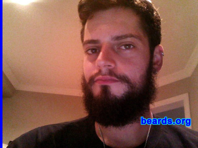 Bruno
Bearded since: 2012. I am an experimental beard grower.

Comments:
I grew my beard because I wanted to see how I would look with a beard.

How do I feel about my beard? Wish it were thicker and longer.  But it's been only four months, so it's not too bad.
Keywords: full_beard