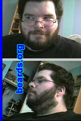J.C.
Bearded since: 2008.  I am an experimental beard grower.

Comments:
I got tired of shaving for nothing after I lost my job. Then, realizing many of my most influential, and historical, figures sported beards (except one). I decided I wanted a beard, but have yet to settle on a particular style yet.

How do I feel about my beard? I like it, but have yet to decide on a particular style. So it'll just grow and grow and grow until I do.

I am irritated and infuriated that nobody will hire me so long as I have a beard, EVEN when I head over to my skilled barber (who also sports a beard), and get a nice clean trim.
Keywords: full_beard