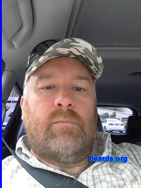 Karl D.
Bearded since: 1984. I am a dedicated, permanent beard grower.

Comments:
Why did I grow my beard? Always liked the look of a beard and mine grows in well.

How do I feel about my beard? Like my beard, the red with a touch of gray now. 
Keywords: full_beard