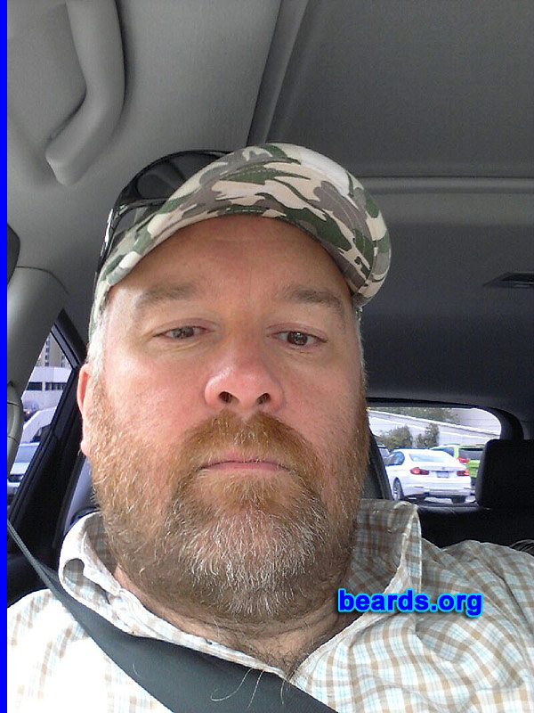 Karl D.
Bearded since: 1984. I am a dedicated, permanent beard grower.

Comments:
Why did I grow my beard? Always liked the look of a beard and mine grows in well.

How do I feel about my beard? Like my beard, the red with a touch of gray now. 
Keywords: full_beard