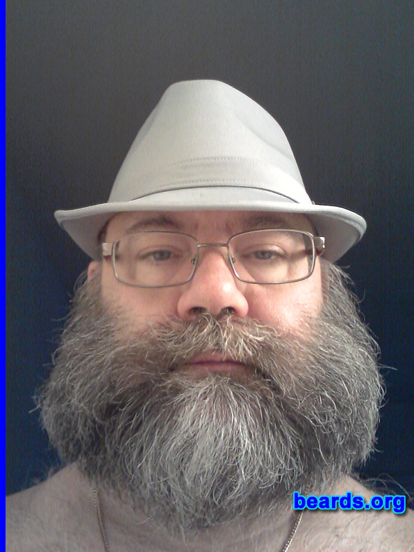 Mike
Bearded since: 2012. I am an experimental beard grower.

Comments:
Why did I grow my beard? So I could out grow my older brother's beard.

How do I feel about my beard? I'm into it!
Keywords: full_beard