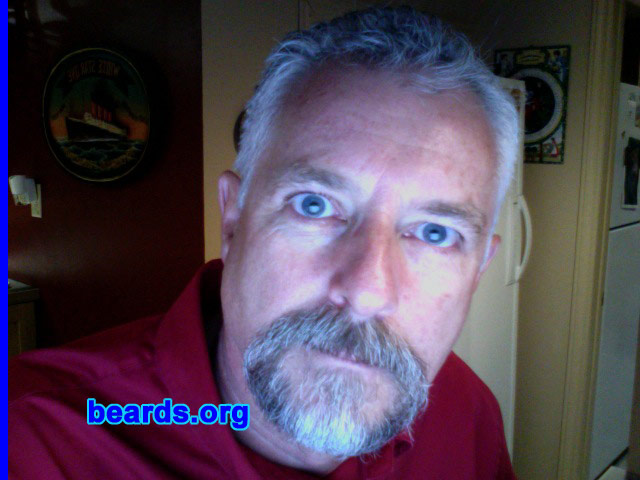 Norm
Bearded since: 1995.  I am a dedicated, permanent beard grower.

Comments:
I grew my beard because I like the goatee look on me.

How do I feel about my beard?  I wish hair growth were thicker.
Keywords: goatee_mustache