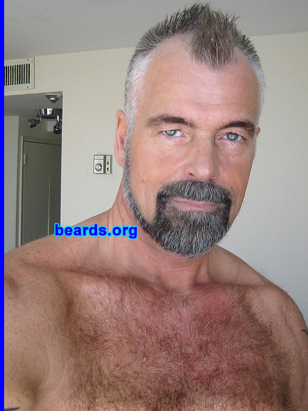 Paul
Bearded since: 1998.  I am an occasional or seasonal beard grower.

Comments:
I was never allowed to have facial hair in my younger years because I was a model.  And having a beard in that profession was a no-no!!!  As soon as I retired from modeling, I started experimenting with my facial hair.  I was lucky as my beard seemed to grow very quickly.
 
How do I feel about my beard? I loved it in my earlier years before I started to go gray! I have a really thick beard, especially around the mustache area.
Keywords: full_beard