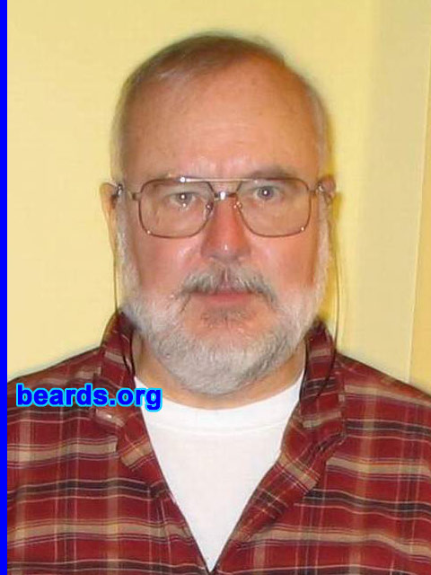 Richard
Bearded since: 1974.  I am an occasional or seasonal beard grower.

Comments:
The first beard I grew was for Klondike Days in Edmonton. Since then I have always had a beard or a horeshoe shaped moustache. Occasionally I wear only a goatee.

My beard is average, and when I was younger it was a reddish brown. Now it is grey, still with a small amount of colour.
Keywords: full_beard