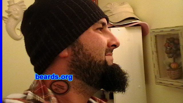 Rich
Bearded since: 1999, off and on.  I am an occasional or seasonal beard grower.

Comments:
I grew my beard because I always wanted to be a pirate.

How do I feel about my beard? I enjoy it very much.  It's good that I have a supportive girlfriend. She says it scares away other chicks.
Keywords: full_beard