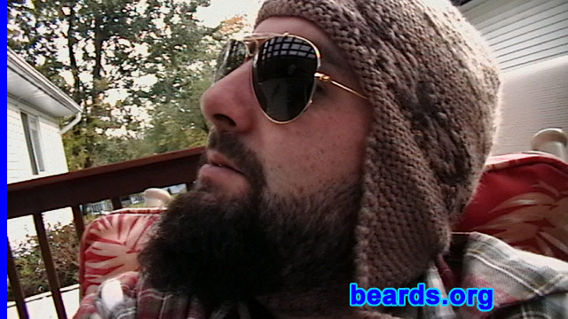 Rich
Bearded since: 1999, off and on. I am an occasional or seasonal beard grower.

Comments:
I grew my beard because I always wanted to be a pirate.

How do I feel about my beard? I enjoy it very much. It's good that I have a supportive girlfriend. She says it scares away other chicks.
Keywords: full_beard