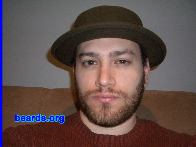 Shane
Bearded since: 2005. I am an experimental beard grower.

Comments:
I grew my beard because I wanted to see what it looked like. I like it. 
Keywords: full_beard