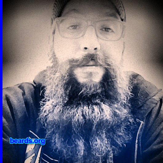 Travis D.
Bearded since: 2001. I am a dedicated, permanent beard grower.

Comments:
Why did I grow my beard? I have always had facial hair of some sort. I got to the point where trimming was not an option and decided to let the beard go and grow and do its own thing!

How do I feel about my beard? My beard is a part of me and my life! Bearding has turned into away of life!!
Keywords: full_beard