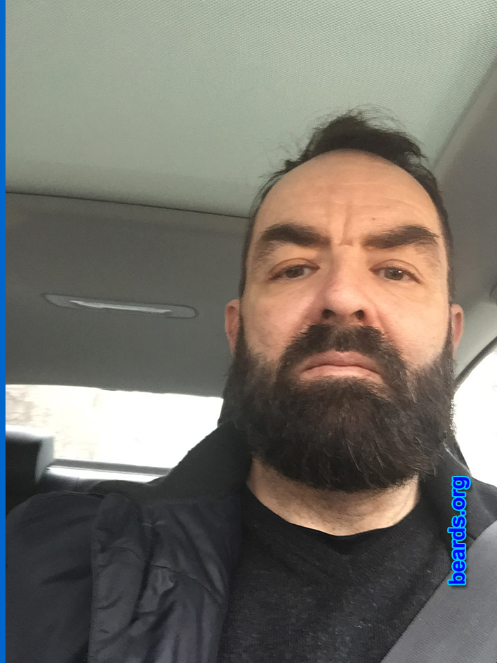 Louis
Bearded since: 2012.  I am an dedicated, permanent beard grower.

Comments:
Why did I grow my beard? Because I can grow one good, thick beard.

How do I feel about my beard? Feel great.  Most people appreciate it well.
Keywords: full_beard