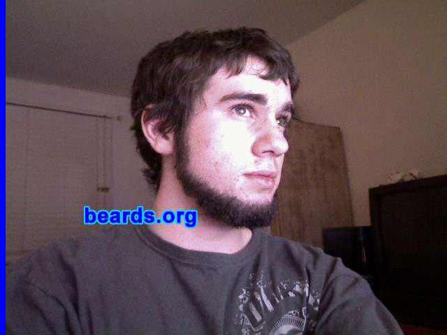 Max
Bearded since: 2010.  I am an experimental beard grower.

Comments:
I grew my beard for fun.

How do I feel about my beard?  I like the scruffiness of it.
Keywords: chin_curtain
