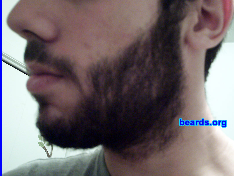 Miguel
Bearded since: 2008. I am an occasional or seasonal beard grower.

Comments:
I'm growing a beard only for the purpose of letting it grow bigger then the last time I let it grow for a long time and also to look older.

How do I feel about my beard? I think that my beard is great, but it grows a little too much on my cheeks.
Keywords: full_beard