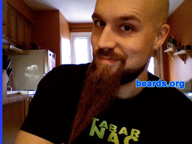 Ned
Bearded since: forever.  I am a dedicated, permanent beard grower.

Comments:
I grew my beard TO ROCK!!!

How do I feel about my beard?  Curious, I always find some strange things on it.
Keywords: goatee_mustache