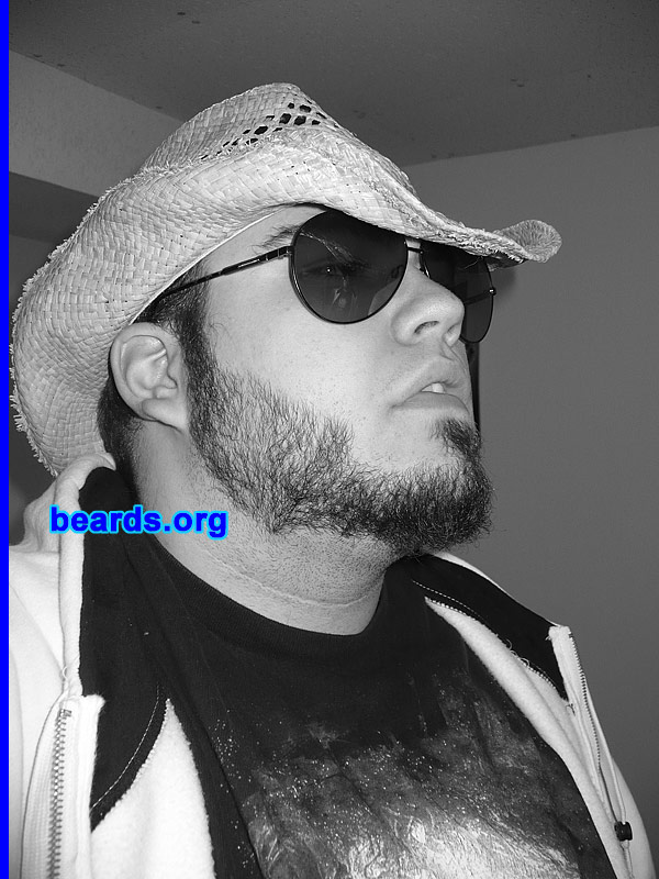 Max H.
Bearded since: 2006.  I am a dedicated, permanent beard grower.

Comments:
I grew my beard because it is just one more thing I can be artistic with.

How do I feel about my beard? I love my beard. A man's beard is his soul pushing its way out of one's face.
Keywords: chin_curtain
