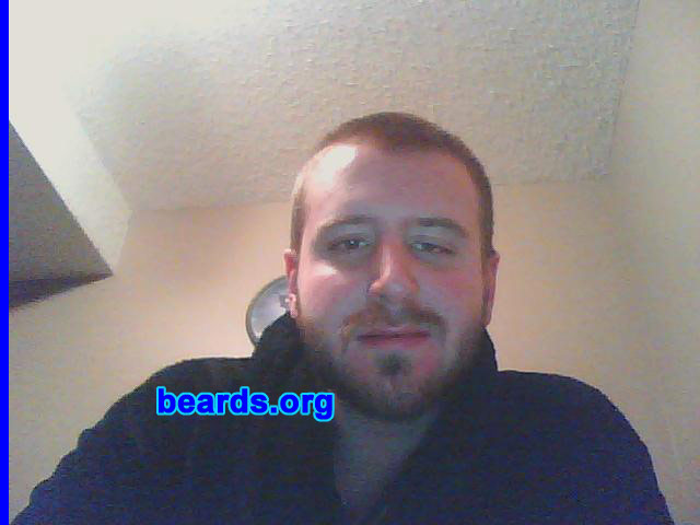 Nick B.
Bearded since: 2011. I am a dedicated, permanent beard grower.

Comments:
I grew my beard because it makes me look older and I get a lot of compliments.

How do I feel about my beard? I feel fantastic about it. I think it looks great.
Keywords: full_beard