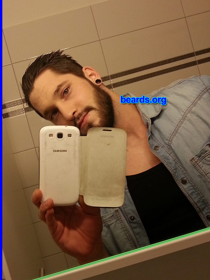 Cedric G.
Bearded since: 2013. I am an experimental beard grower.

Comments:
Why did I grow my beard? The rocker style is back!!!

How do I feel about my beard? It's okay.
Keywords: full_beard