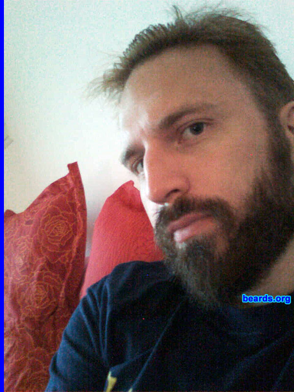 John
Bearded since: 2009.  I am a dedicated, permanent beard grower.

Comments:
I grew my beard because I was tired of being so pretty.

How do I feel about my beard? I love all beards regardless of type and one's genetic predisposition for growing one. It says something about a man who is willing to grow his beard these days.
Keywords: full_beard