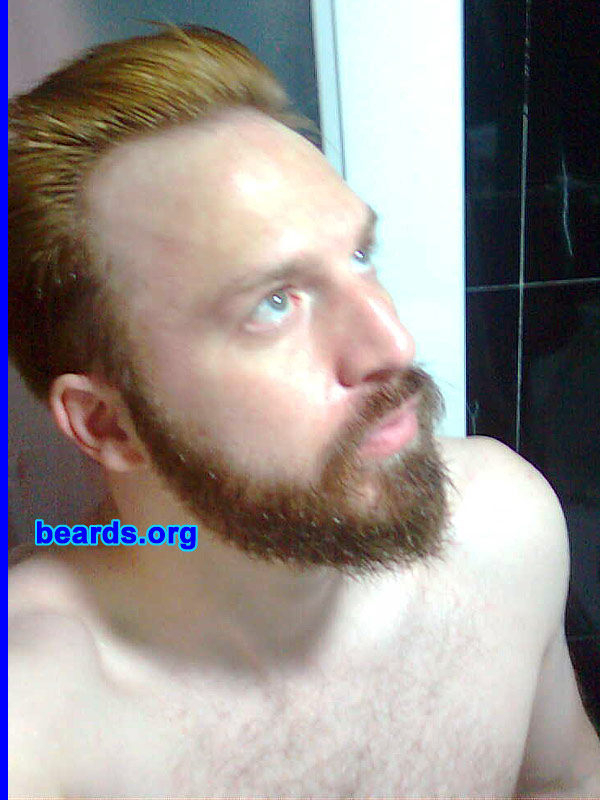 John
Bearded since: 2009.  I am a dedicated, permanent beard grower.

Comments:
I grew my beard because I was tired of being so pretty.

How do I feel about my beard? I love all beards regardless of type and one's genetic predisposition for growing one. It says something about a man who is willing to grow his beard these days.
Keywords: full_beard