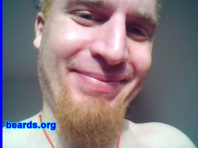 John
Bearded since: circa 2008.  I am an experimental beard grower.

Comments:
Why did I grow my beard? Because it is so easy--just do nothing and off it goes!

How do I feel about my beard? Same as I feel about myself--conflicted.
Keywords: goatee_only