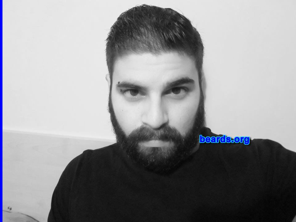 Christoforos C.
Bearded since: 2005. I am a dedicated, permanent beard grower.

Comments:
I grew my beard because it suits my face.

How do I feel about my beard? I love having a beard.
Keywords: full_beard