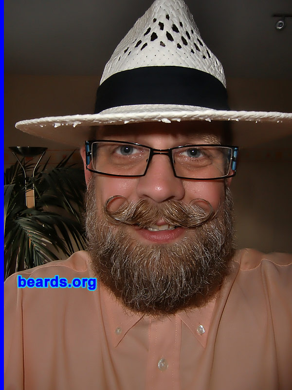 Andreas F.
Bearded since: 1985.  I am a dedicated, permanent beard grower.

Comments:
I grew my beard because I always wanted to have a beard.

How do I feel about my beard? It is longer than I have grown before and I can't wait for it to get even longer.  I hope I can grew until end of the year :-), if my wife likes it. This photo shows my beard's growth at ten weeks.
Keywords: full_beard