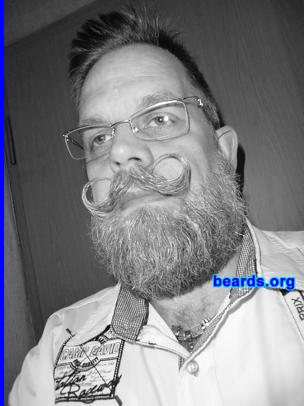 Andreas F.
Bearded since: 1985. I am a dedicated, permanent beard grower.

Comments:
I grew my beard because I always wanted to have a beard.

How do I feel about my beard? It is longer than I have grown before and I can't wait for it to get even longer. I hope I can grew until the end of the year :-), if my wife likes it. 
Keywords: full_beard